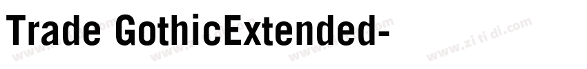 Trade GothicExtended字体转换